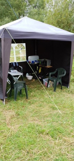 The VHF/UHF/Catering  tent. 