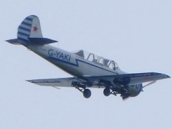 Dom's flyover in YAK1 at Wilton Windmill