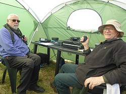 John G1OQV (Chairman) & Ken G1NCG (Treasurer/Catering Manager) taking a break from procedings